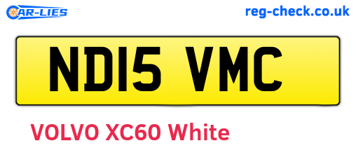 ND15VMC are the vehicle registration plates.