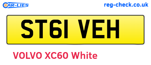 ST61VEH are the vehicle registration plates.