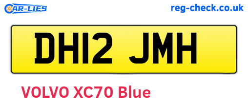 DH12JMH are the vehicle registration plates.