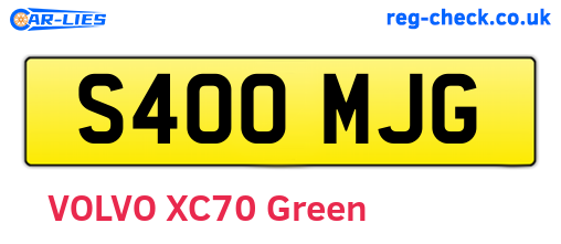S400MJG are the vehicle registration plates.