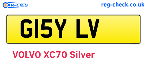 G15YLV are the vehicle registration plates.