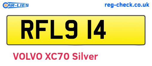 RFL914 are the vehicle registration plates.