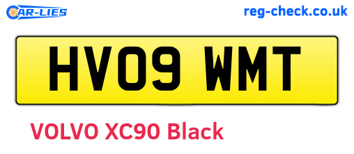 HV09WMT are the vehicle registration plates.