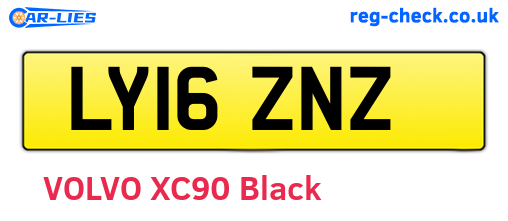 LY16ZNZ are the vehicle registration plates.