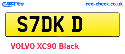 S7DKD are the vehicle registration plates.