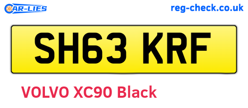SH63KRF are the vehicle registration plates.