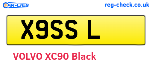 X9SSL are the vehicle registration plates.