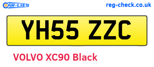 YH55ZZC are the vehicle registration plates.