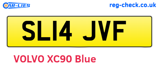 SL14JVF are the vehicle registration plates.