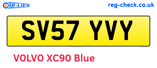 SV57YVY are the vehicle registration plates.