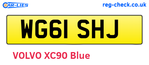 WG61SHJ are the vehicle registration plates.