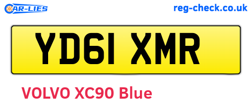 YD61XMR are the vehicle registration plates.