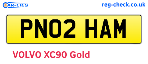 PN02HAM are the vehicle registration plates.