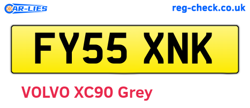 FY55XNK are the vehicle registration plates.
