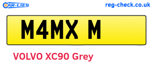 M4MXM are the vehicle registration plates.