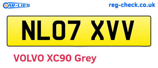 NL07XVV are the vehicle registration plates.