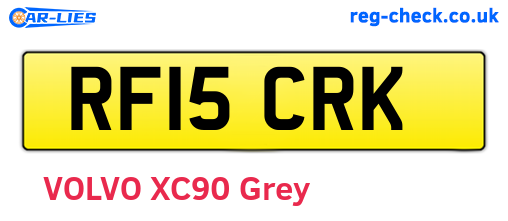 RF15CRK are the vehicle registration plates.