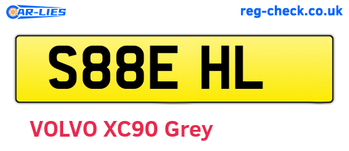 S88EHL are the vehicle registration plates.