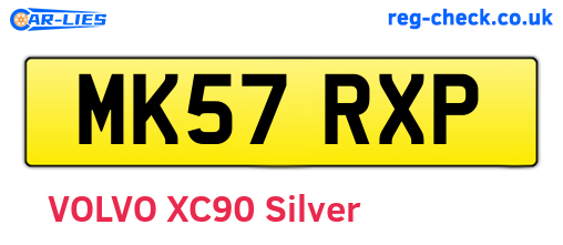 MK57RXP are the vehicle registration plates.