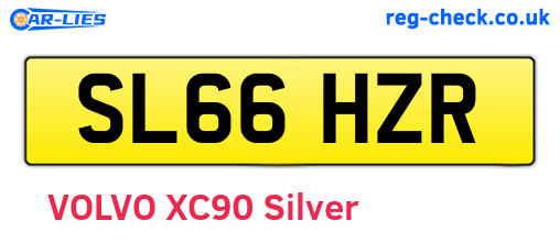 SL66HZR are the vehicle registration plates.