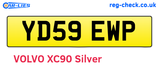 YD59EWP are the vehicle registration plates.
