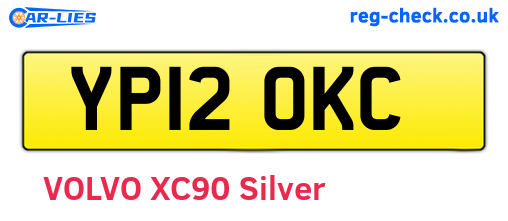YP12OKC are the vehicle registration plates.