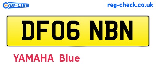 DF06NBN are the vehicle registration plates.