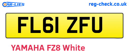 FL61ZFU are the vehicle registration plates.