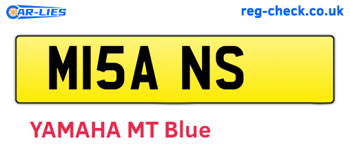 M15ANS are the vehicle registration plates.