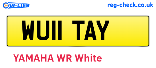 WU11TAY are the vehicle registration plates.