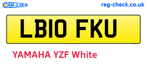 LB10FKU are the vehicle registration plates.