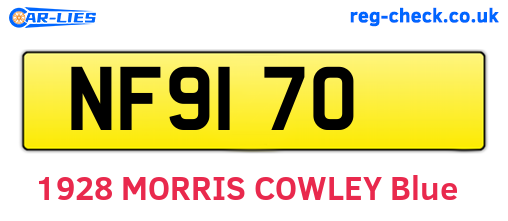 NF9170 are the vehicle registration plates.
