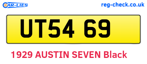 UT5469 are the vehicle registration plates.