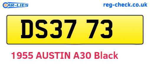 DS3773 are the vehicle registration plates.