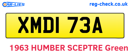 XMD173A are the vehicle registration plates.