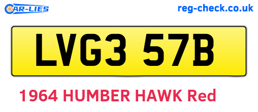 LVG357B are the vehicle registration plates.