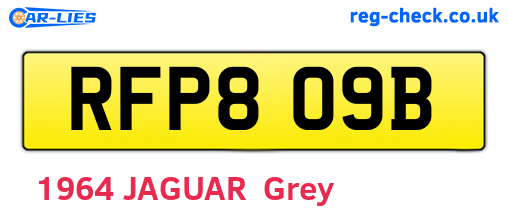 RFP809B are the vehicle registration plates.