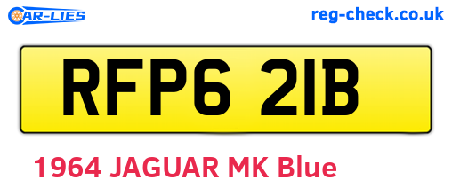 RFP621B are the vehicle registration plates.