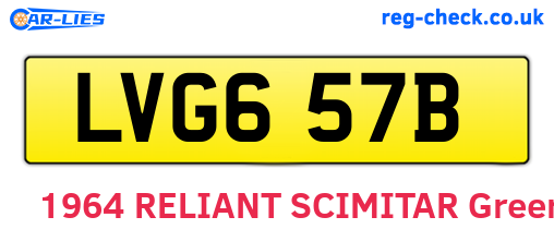 LVG657B are the vehicle registration plates.