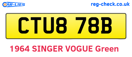 CTU878B are the vehicle registration plates.