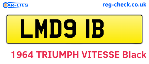 LMD91B are the vehicle registration plates.