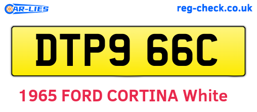 DTP966C are the vehicle registration plates.