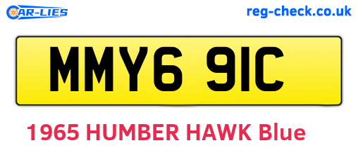 MMY691C are the vehicle registration plates.