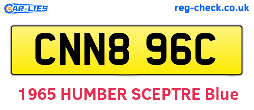 CNN896C are the vehicle registration plates.