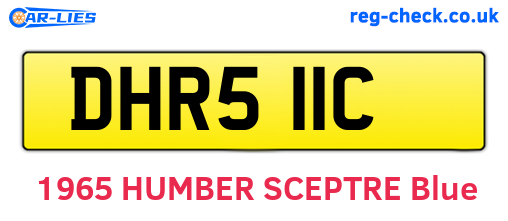 DHR511C are the vehicle registration plates.