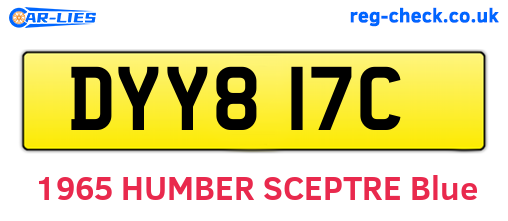 DYY817C are the vehicle registration plates.