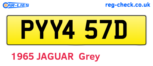 PYY457D are the vehicle registration plates.