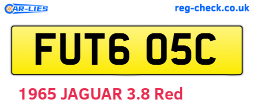 FUT605C are the vehicle registration plates.