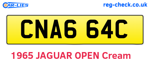 CNA664C are the vehicle registration plates.