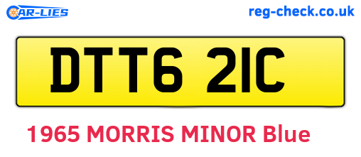 DTT621C are the vehicle registration plates.